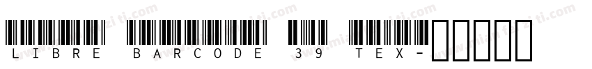 Libre Barcode 39 Tex字体转换